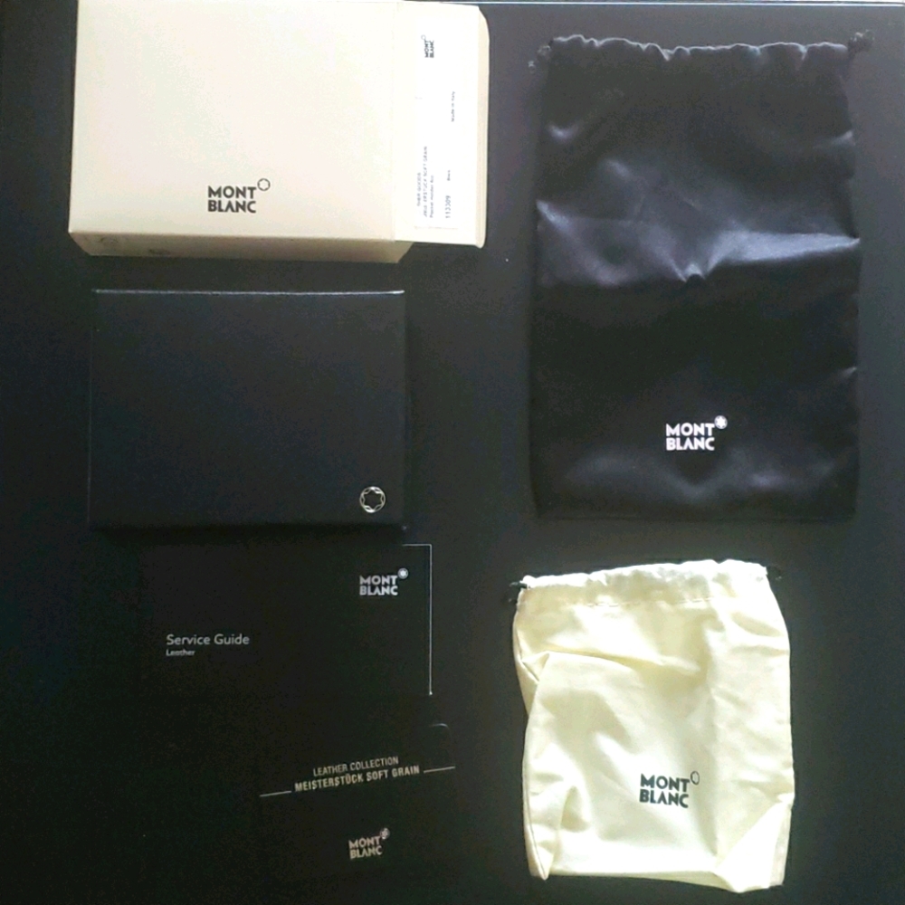 Authentic MontBlanc cardholder empty box set